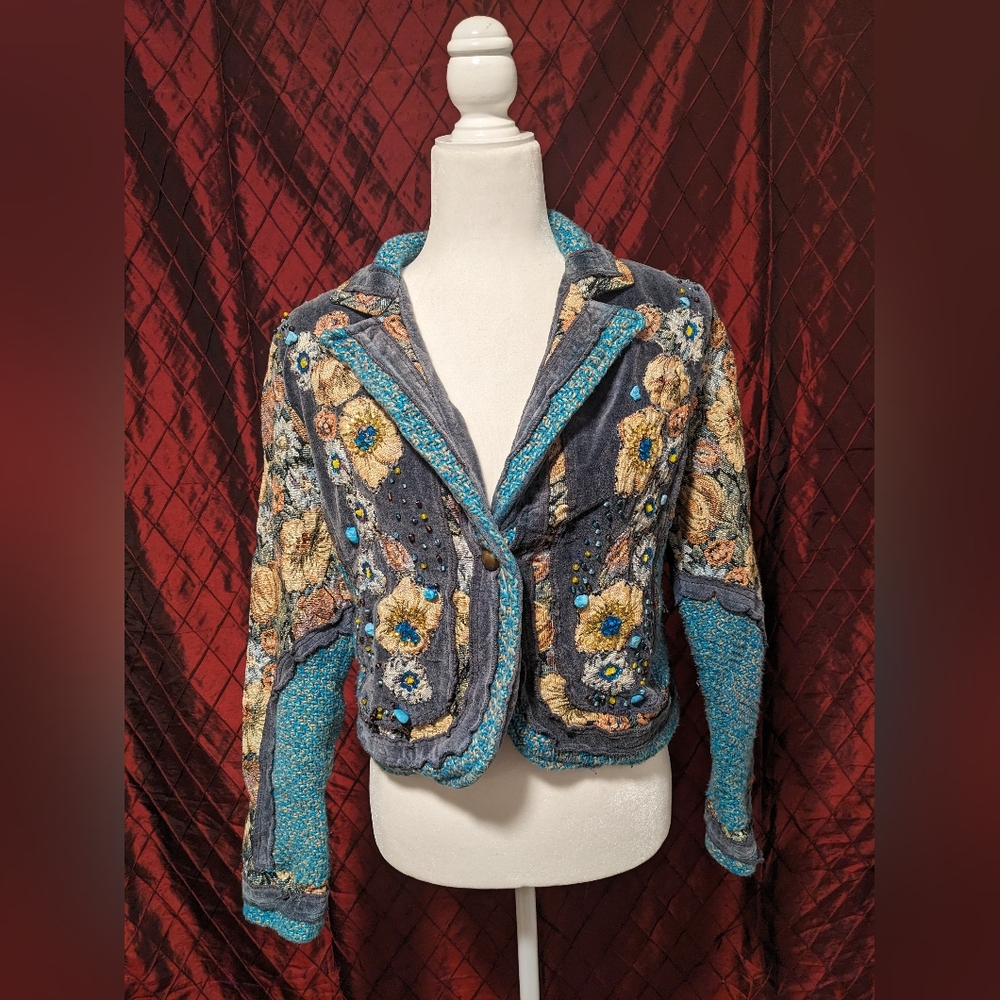 Sandy Starkman Unique Blue Vintage Jacket